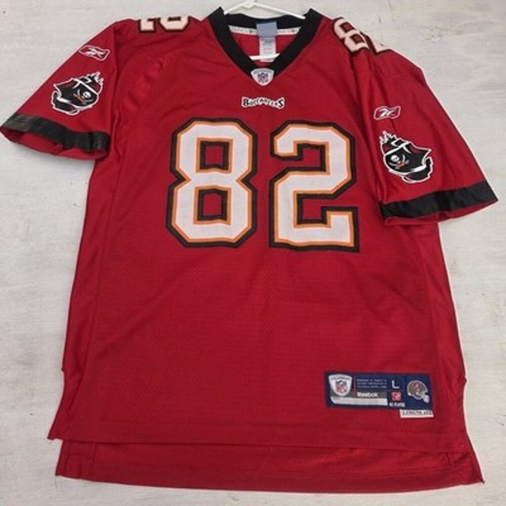 Reebok Tampa Bay Buccaneers Kellen Winslow 82 NFL Jersey Red Mens L +2 Length